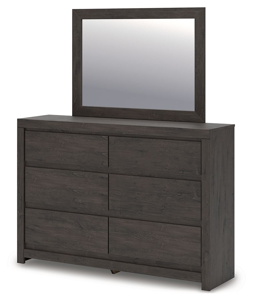 Parlayon - Dresser And Mirror - Charcoal