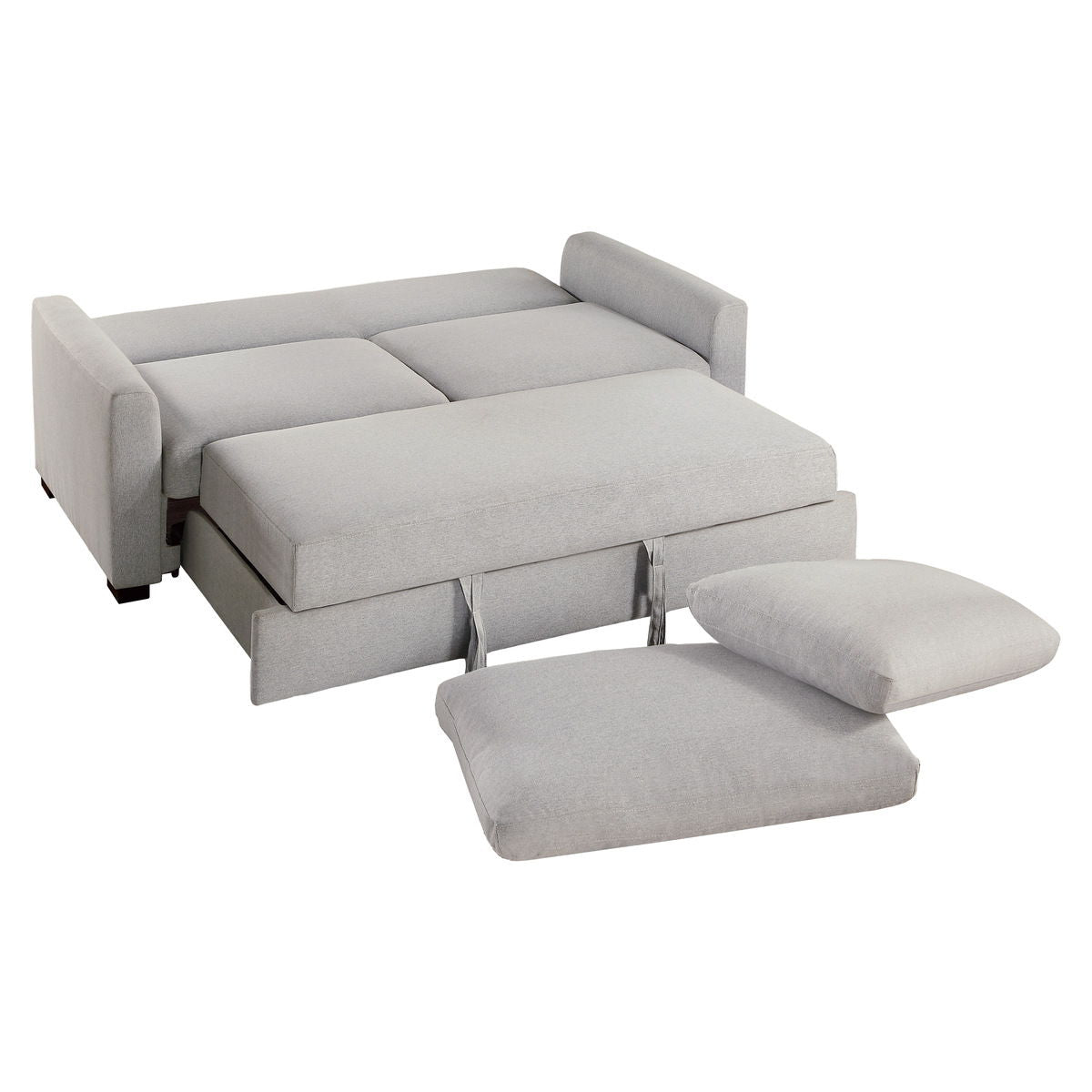 Price - Convertible Studio Sofa With Pull-Out Bed - Gray