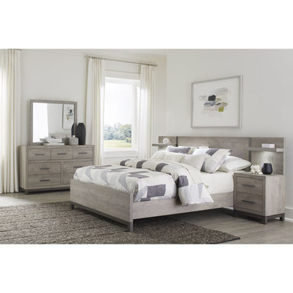 Zephyr - Nightstand With Wall Panel