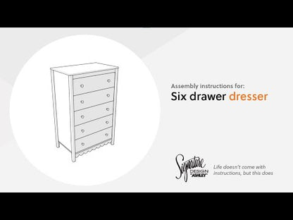 Hallityn - Five Drawer Chest - White